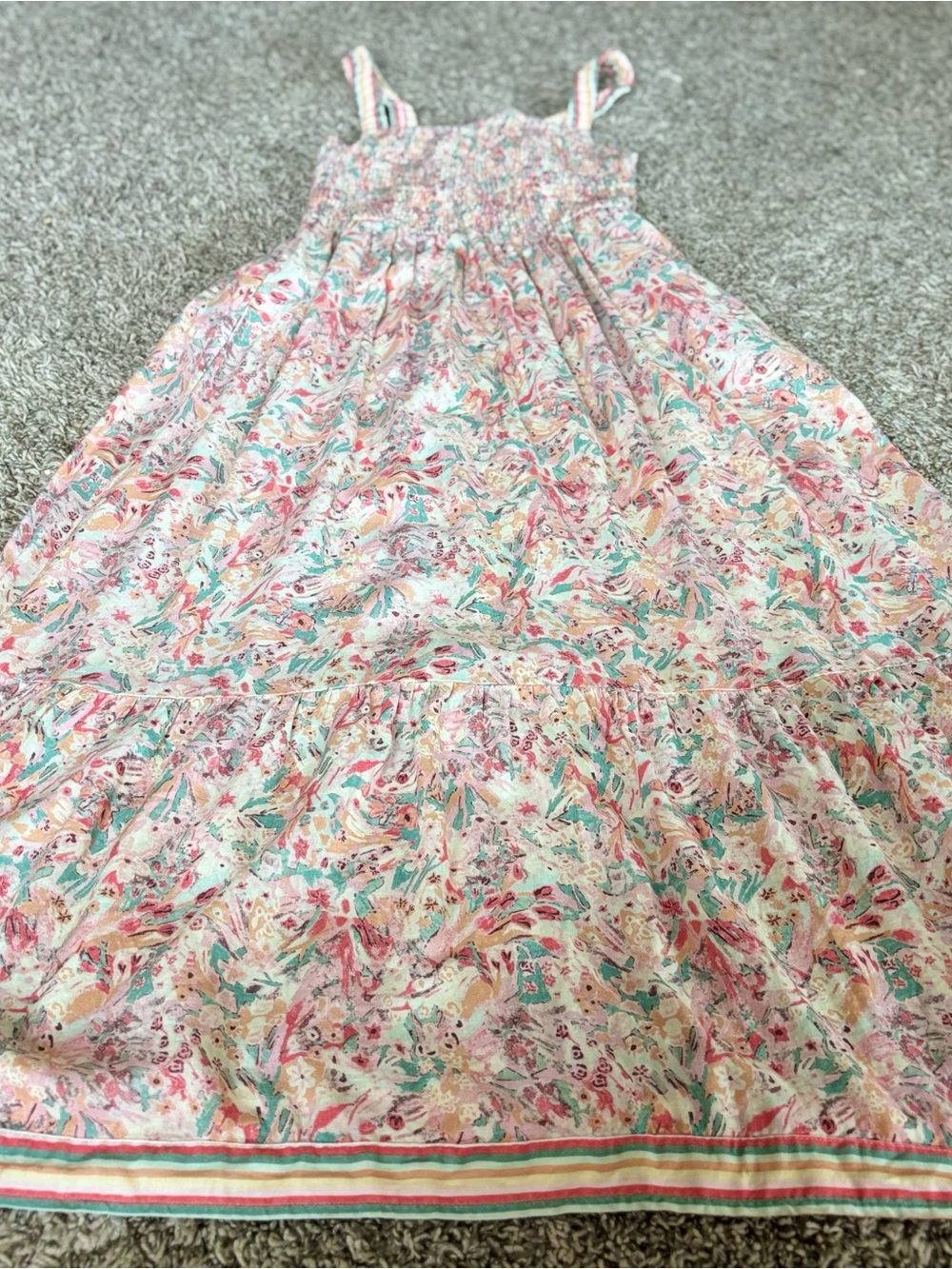 Marine Layer Selene Maxi Dress in Cream Multicolor 2025